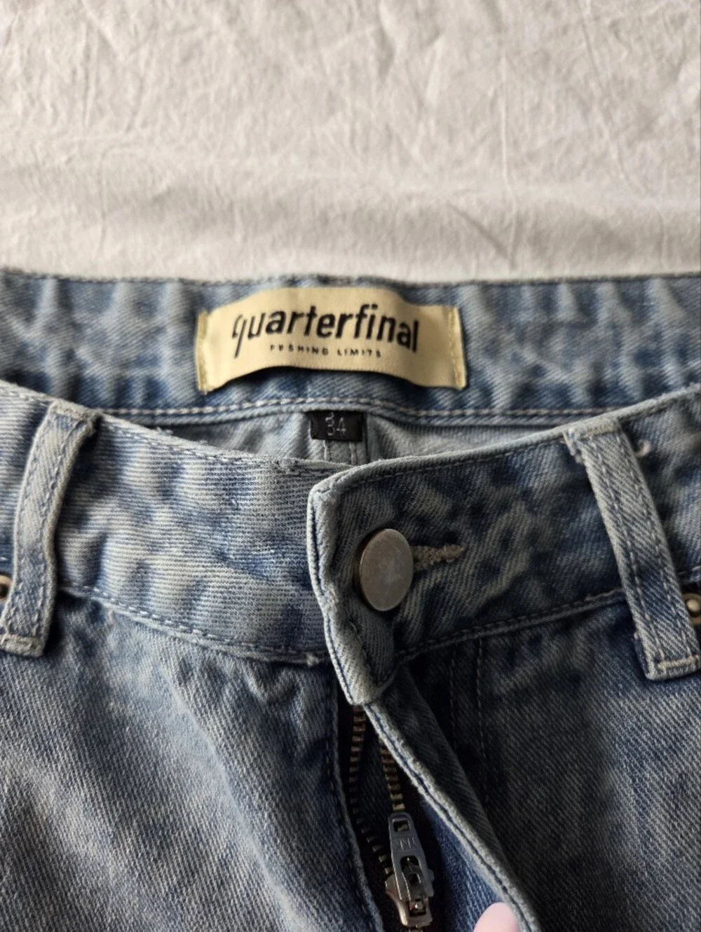 Light Blue Men's Distressed Jeans
